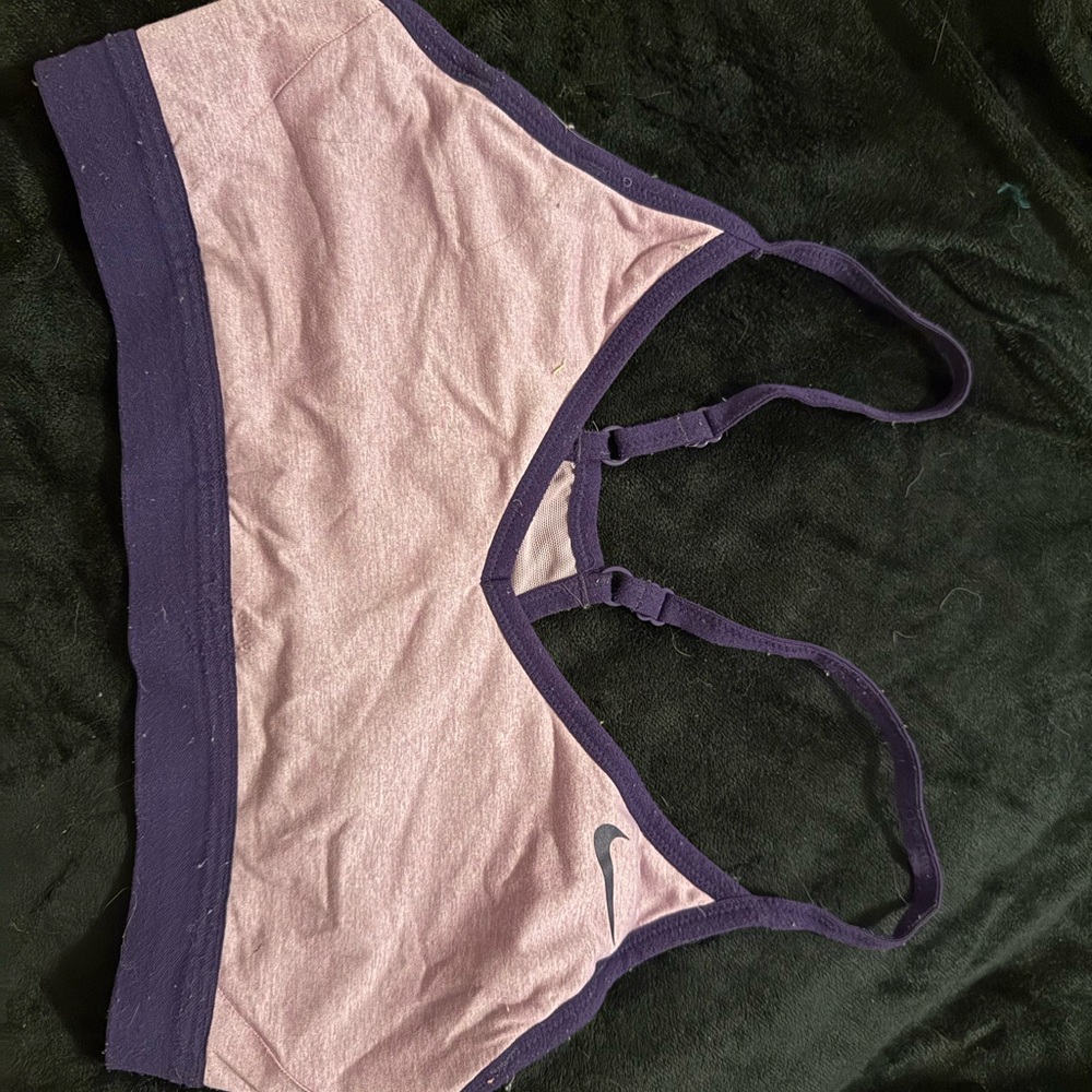 Nike Purple and Lavender Dri-FIT Sports Bra